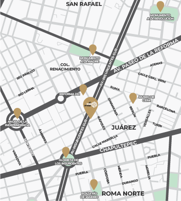 Mapa Atworksphere Reforma